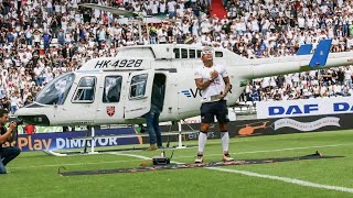 Dayro Moreno llegó en helicóptero al Palogrande [upl. by Asher]