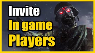 How to Invite Players to Squad in Zombies Mode COD Modern Warfare 3 Quick Tutorial [upl. by Gabi]