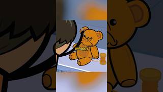 How can unhappy people make happy teddy bear toys😭cartoon animation anime [upl. by Morrison]