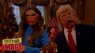 Merry Christmas from the Trumps  Spitting Image [upl. by Norrehs]