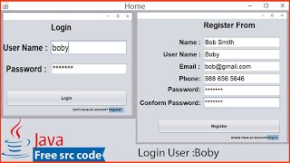 JavaLogin 🍟 Java Login and Register Tutorial Make Step by Step Using NetBeans And MySQL Database [upl. by Ydde]