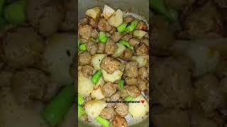 Aalo soyabeanbiryaniveg easyrecipes quick recipe trending deenkibaatein islam shorts short [upl. by Atenek91]