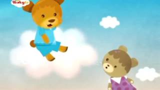 BabyTV Good night teddy bear In the clouds english [upl. by Greenfield]