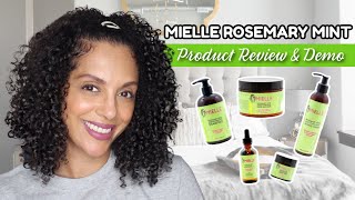 Mielle Rosemary Mint Strengthening Line Review amp Demo on FINE CURLS [upl. by Armond439]