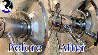 How To Remove Hard Water Stains From Chrome Taps amp Faucets Cleaning Hack [upl. by Alohs]