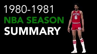 19801981 NBA Season Summary [upl. by Atirrehs831]