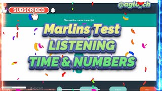 Marlins Test For Seafarer  Listening Time amp Numbers [upl. by Aynat]