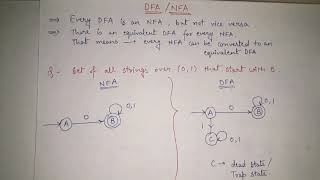 DFA and NFA Automata Examples  NFA vs DFA difference in Theory of Computation  Compiler Design [upl. by Salb828]