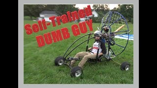 Homebuilt paramotor quad flight [upl. by Nyltiak322]