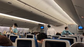 13 Hour Korean Air Boeing 777300ER Economy Excellence in Flight Experience Incheon to New York JFK [upl. by Nickerson582]