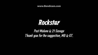 Rockstar  Post Malone CLEAN LYRICS [upl. by Quintus698]