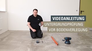 Untergrundvorbereitung zur Bodenverlegung von Vinylboden Laminatboden [upl. by Lamond]