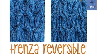 Cómo tejer trenzas reversibles en dos agujas Punto Trenza Espiga Soy Woolly [upl. by Nauqaj643]