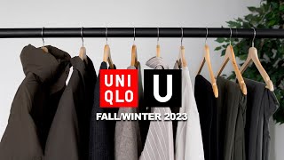 Uniqlo U FallWinter 2023 Styling Haul [upl. by Ahtennek]