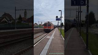 SBB Güterzug beim Bahnhof Rupperswil  Kanton Aargau  Schweiz 2024  shorts [upl. by Yeoz]