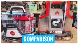 HOOVER COMPARISON Spotless FH11300 VS CleanState Plus Carpet Spot Cleaner FH14051 [upl. by Skricki]