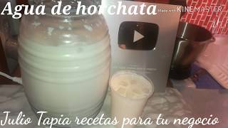 Agua fresca de horchata para negocio ganancia al máximo [upl. by Hopkins961]