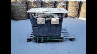 Wrapping Honeybees for a Saskatchewan Winter [upl. by Anuqahs703]