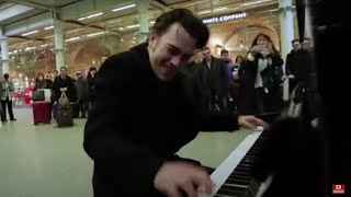 Henri Herbert Rocks The St Pancras Public Piano [upl. by Maurili730]