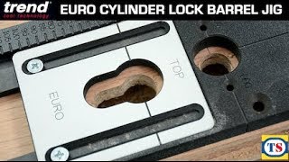 Trend Euro Cylinder Lock Barrel Jig  Item 34201 [upl. by Ahsekram705]