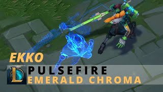 Pulsefire Ekko Emerald Chroma  League Of Legends [upl. by Beesley453]