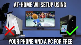 How to play Wii Games on your PC using your PHONE as a controller for FREE [upl. by Nnayram576]