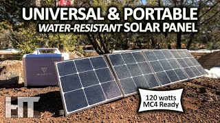 PREMIUM 120w Portable Waterproof SOLAR PANEL Bluetti SP120 Solar Panel Review [upl. by Euqor]