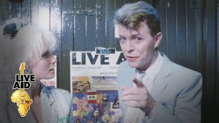 David Bowie  Backstage Interview Live Aid 1985 [upl. by Porush]