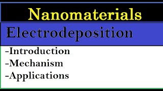 Electrodeposition processElectrodeposition of Nanoparticles Mechanism of electdepos [upl. by Sad]