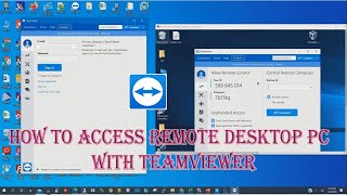 How to access Remote Desktop PC with TeamViewer [upl. by Adaliah]