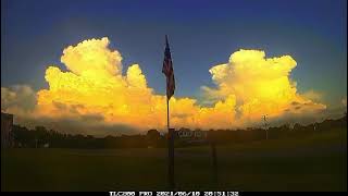 Cumulonimbus Cloud TimeLapse of Thunderstorm in Athens Michigan [upl. by Ahsad]