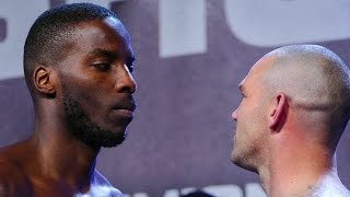 Lawrence Okolie vs Russell Henshaw FACE OFF amp WEIGH IN [upl. by Codi]