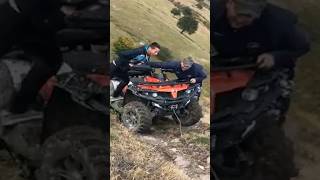 ATV can’t be saved and barrel rolls down a huge hill 🥲 ​⁠mecanicul8 [upl. by Lenz]