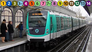 Le trajet optimal pour parcourir les 16 lignes du métro de Paris [upl. by Sileas]