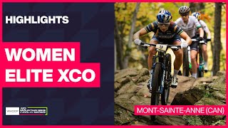 MontSainteAnne  Women Elite XCO Highlights  2024 WHOOP UCI Mountain Bike World Cup [upl. by Atiek]