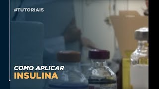 Como Aplicar a Insulina [upl. by Ralip]