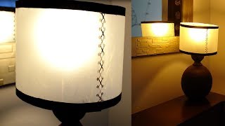 PANTALLA PARA LÁMPARA HAZLA DESDE CERO HOW TO MAKE A CILINDRICAL LAMPSHADE ENGLISH SUBTITLES [upl. by Aivlis47]