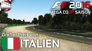 F1 2016 MEGA COOP SAISON 17  Lauf 6  Italien  Qualifying  Lets Play F1 2016 Mega Coop [upl. by Anilorac389]