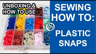 How to use plastic snaps or KAM snaps Unboxing [upl. by Hussar92]