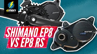 Shimano Ep8 Vs EP8 RS  EBike Motors Compared [upl. by Vitus838]