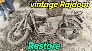 VINTAGE RAJDOOT 175 CC  Restoration amp Modification  Legendary Bike Of India [upl. by Anelyak]