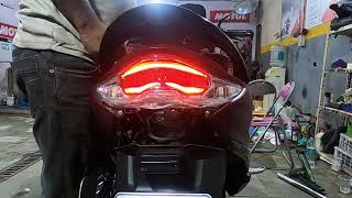 LED Indicator And Hazard Flasher Installed On Burgman [upl. by Sherl]