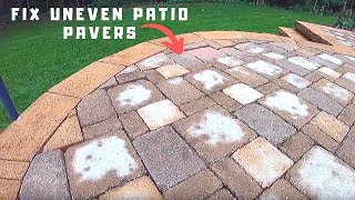 How to Fix Uneven Patio Pavers [upl. by Nodrog419]