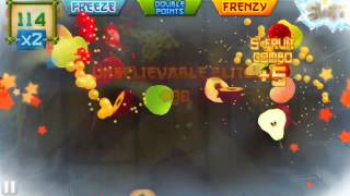 Fruit Ninja arcade 1125 score READ for tips on 1000 point scores understanding blitzes amp bongos [upl. by Hemetaf]