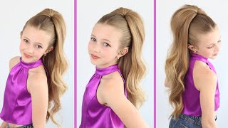 Simple Half Up Half Down HairStyle Tutorial 2023 [upl. by Llebpmac]