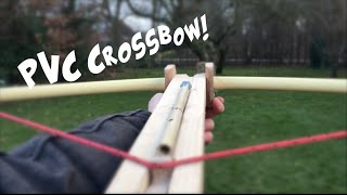 how to make a PVC crossbow [upl. by Fiorenze]