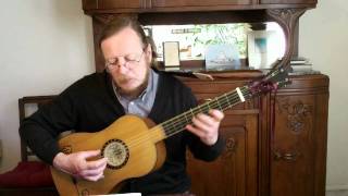 J H Kapsberger  Canario  Baroque Guitar [upl. by Yrbua315]