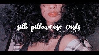 ✧･ﾟ₊˚༄ silk pillowcase curls ˚✩ ༉ [upl. by Misha]