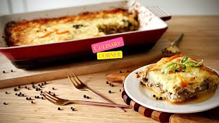 Moussaka Recipe ll Moussaka Recipe with Potatoes and Eggplant ll How to Make Moussaka [upl. by Gagne887]