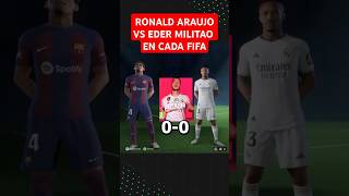 ¿MILITAO A LA ALTURA DE ARAUJO 🤨 fcbarcelona realmadrid shorts [upl. by Ahsimot771]